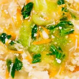 チンゲンサイとえのきの豆腐スープ